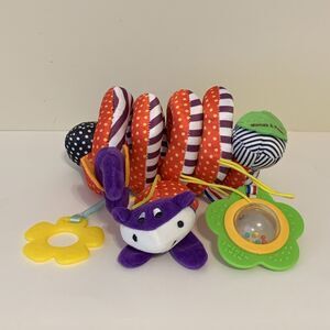Baby Developmental Stroller Toy Plush Rattle Teether by Mamas and Papas